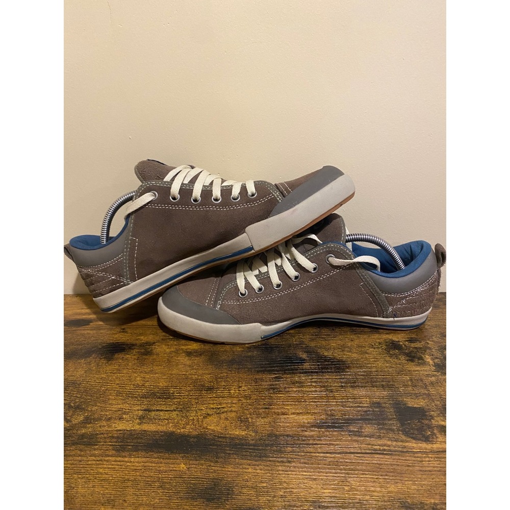 Merrell Brown Suede Blue Accent Lace Up Casual Sneakers Shoes Men's - Picture 7 of 11